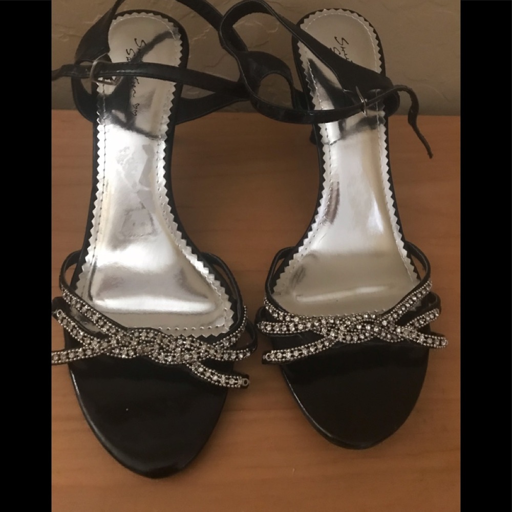 Sweet Seventeen Black Heels Womens Sz 10